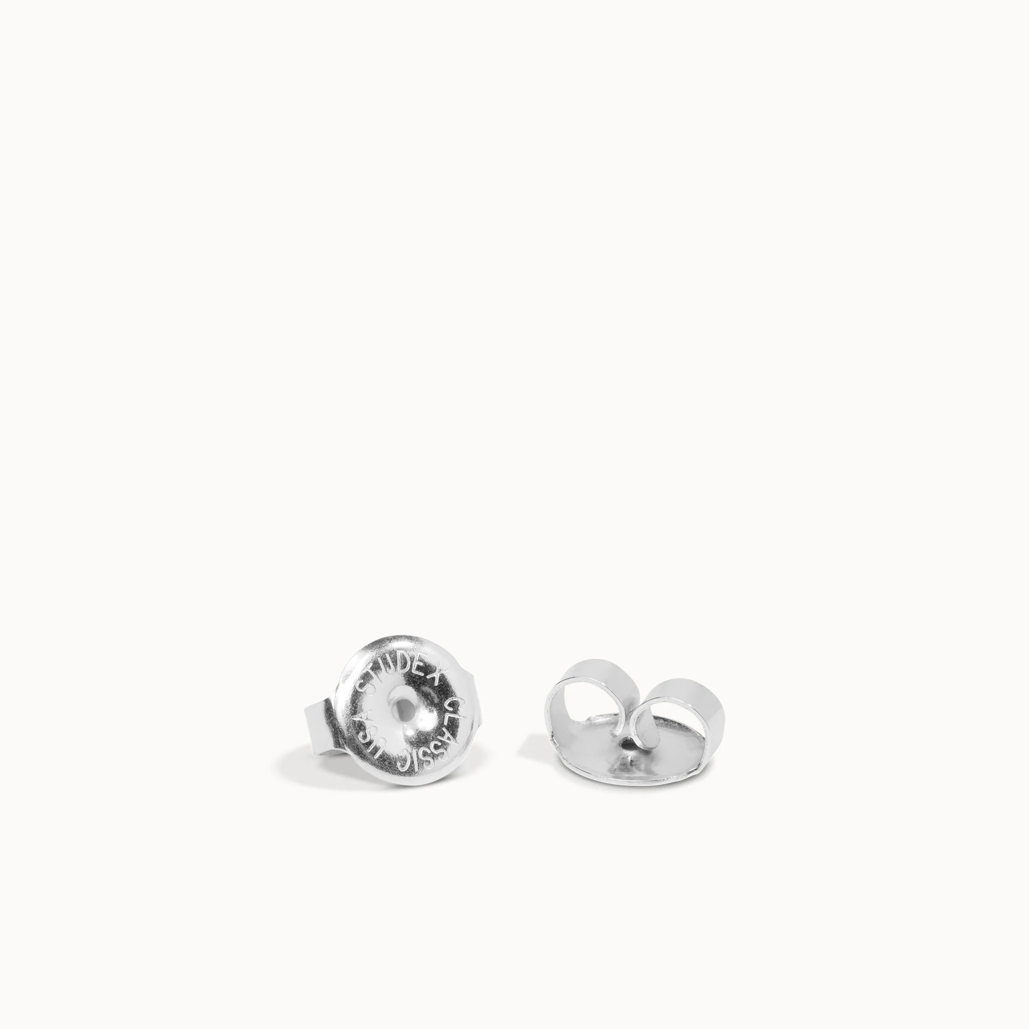 14k CZ Princess Cut Studs - 5mm - Image 5