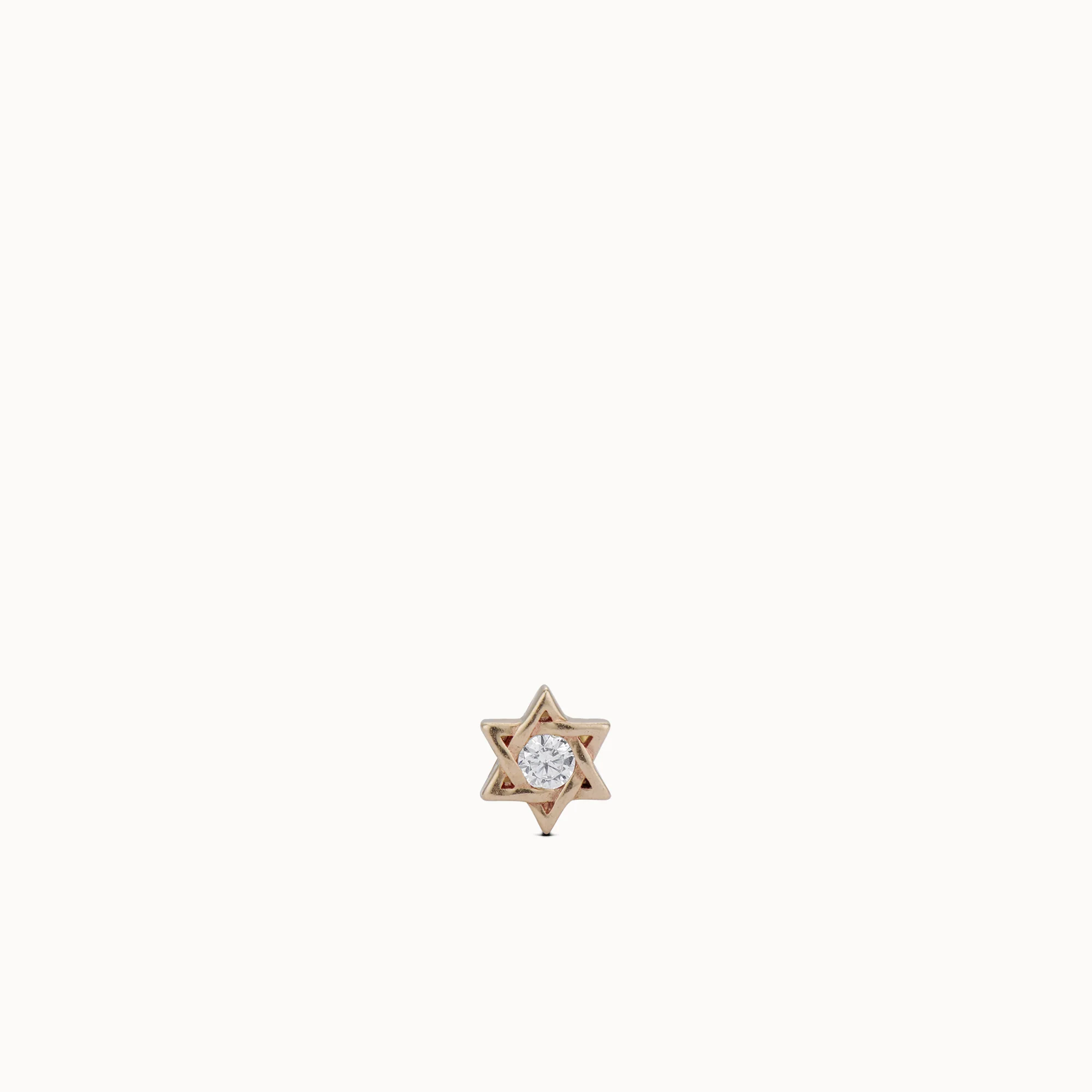 14k Lab Diamond Star of David