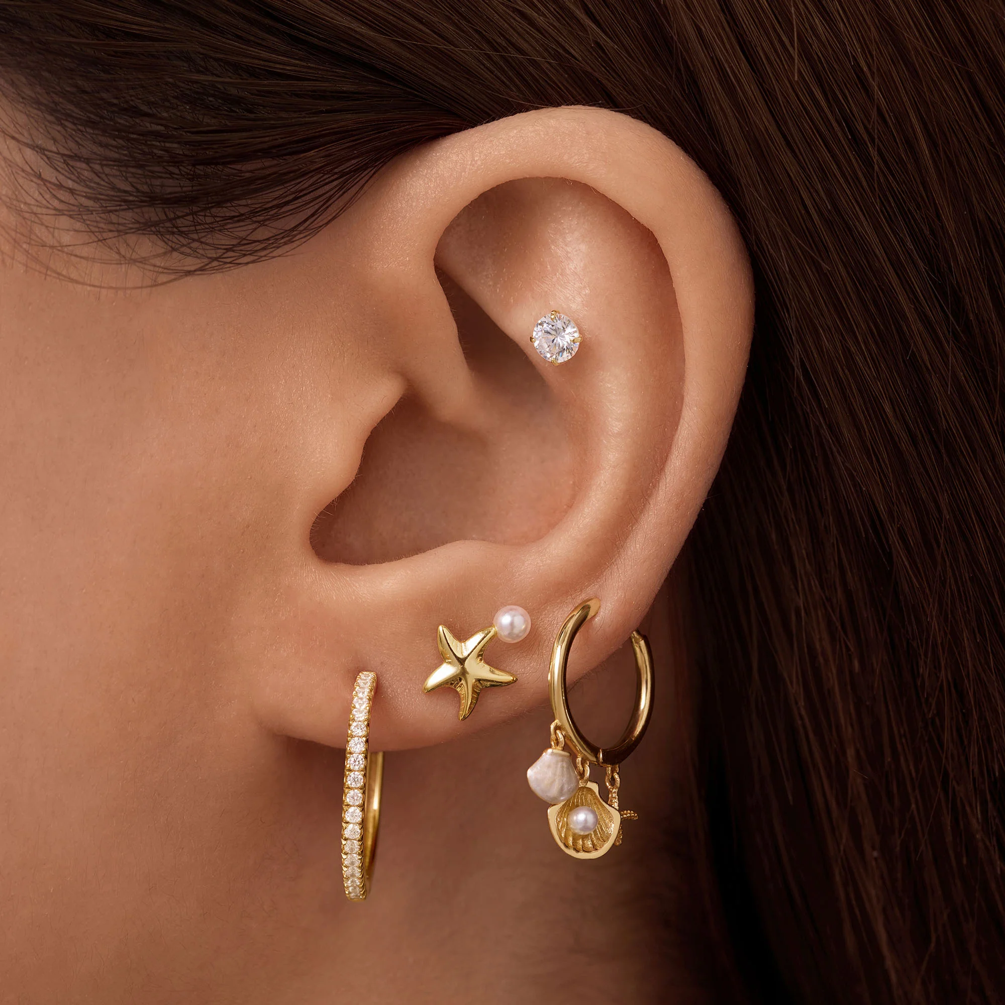 Beach Charm Hoops - Image 2