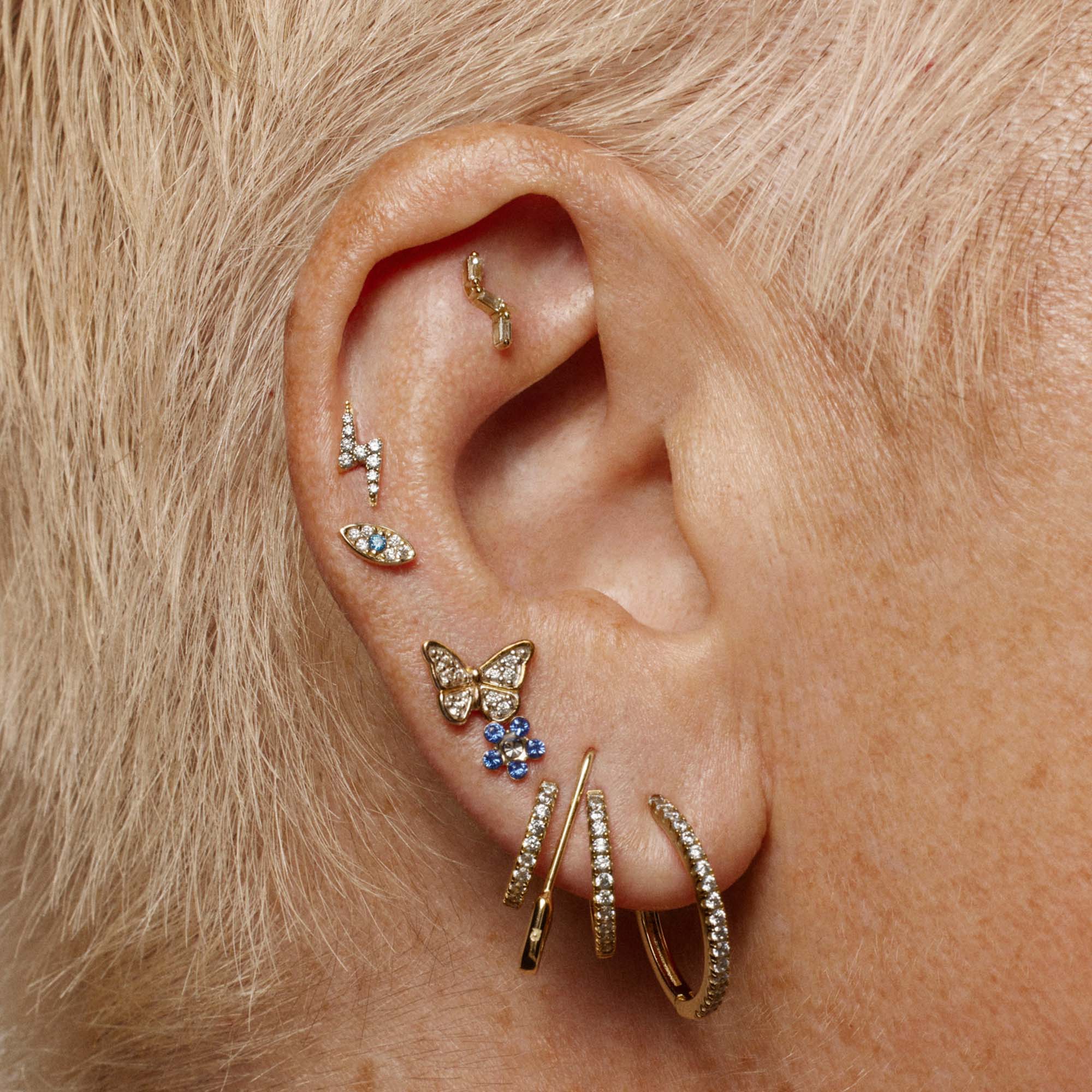 Crystal Flower Studs - Image 7