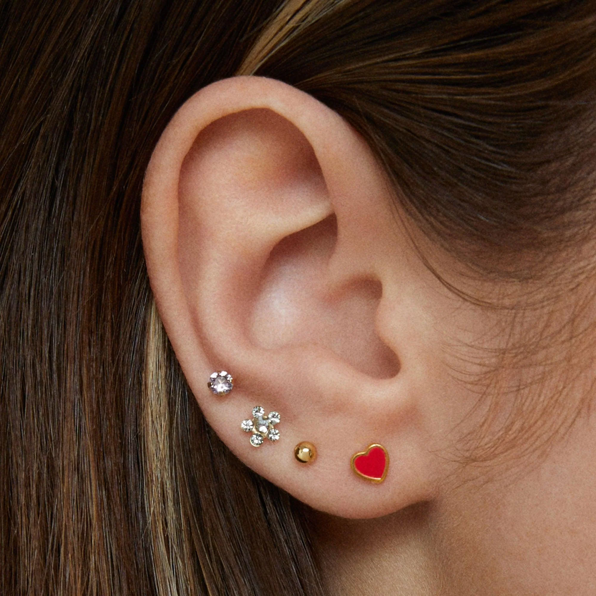 Crystal Flower Studs - Image 8