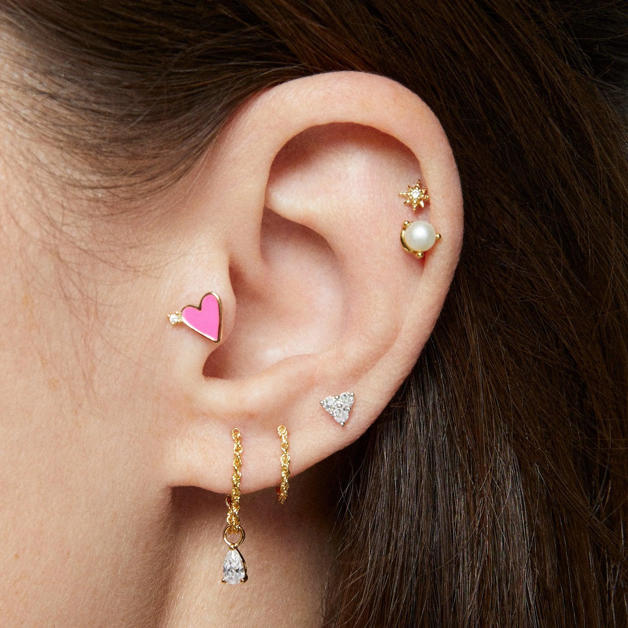 CZ Trinity Studs 4mm - Image 6
