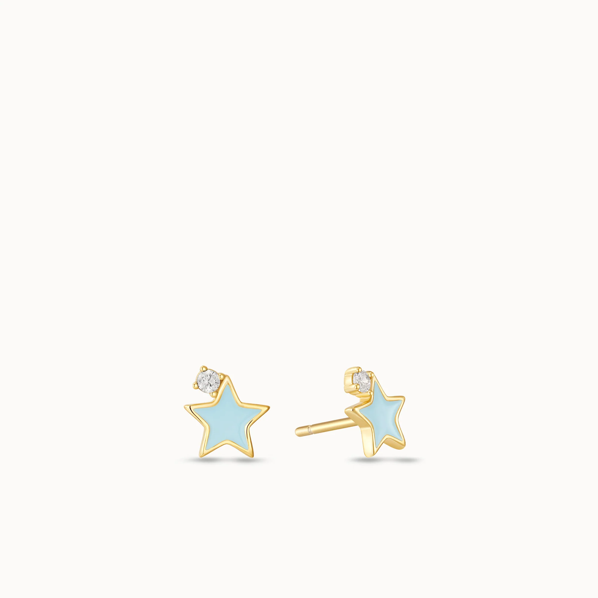 Enamel Star Studs