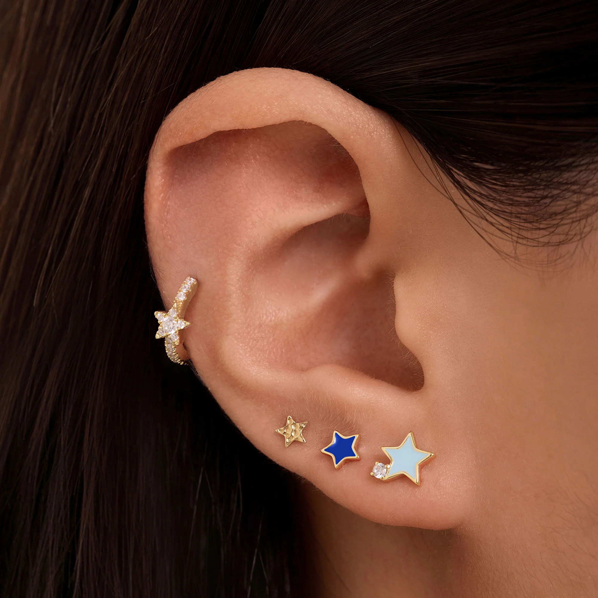 Enamel Star Studs - Image 2