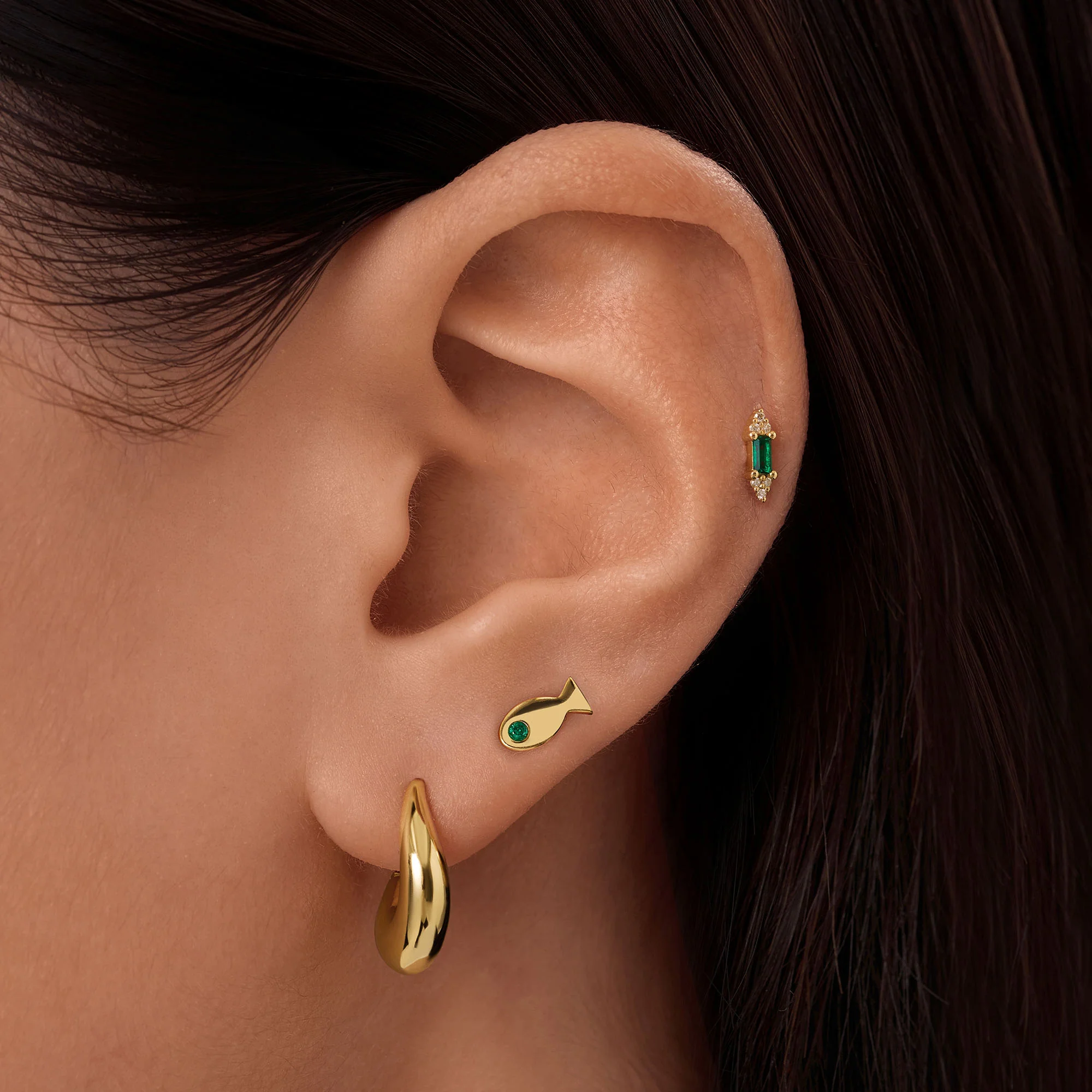 Fish CZ Studs - Image 2