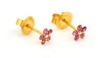 NGF Gold Plated Baby Daisy Oct Rose Pair