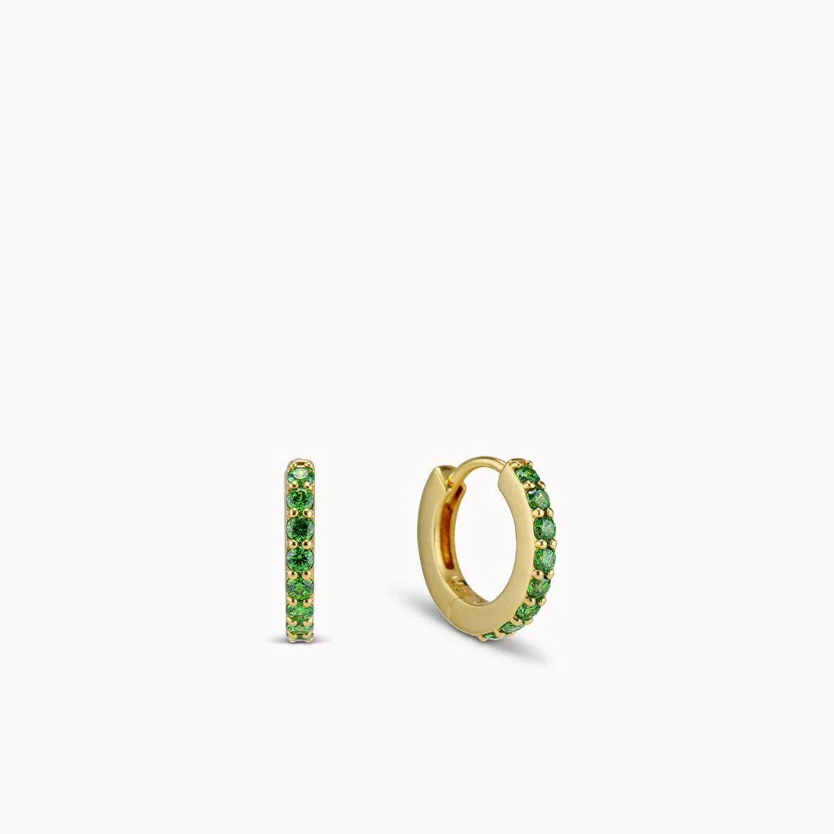 May Birthstone Hoops