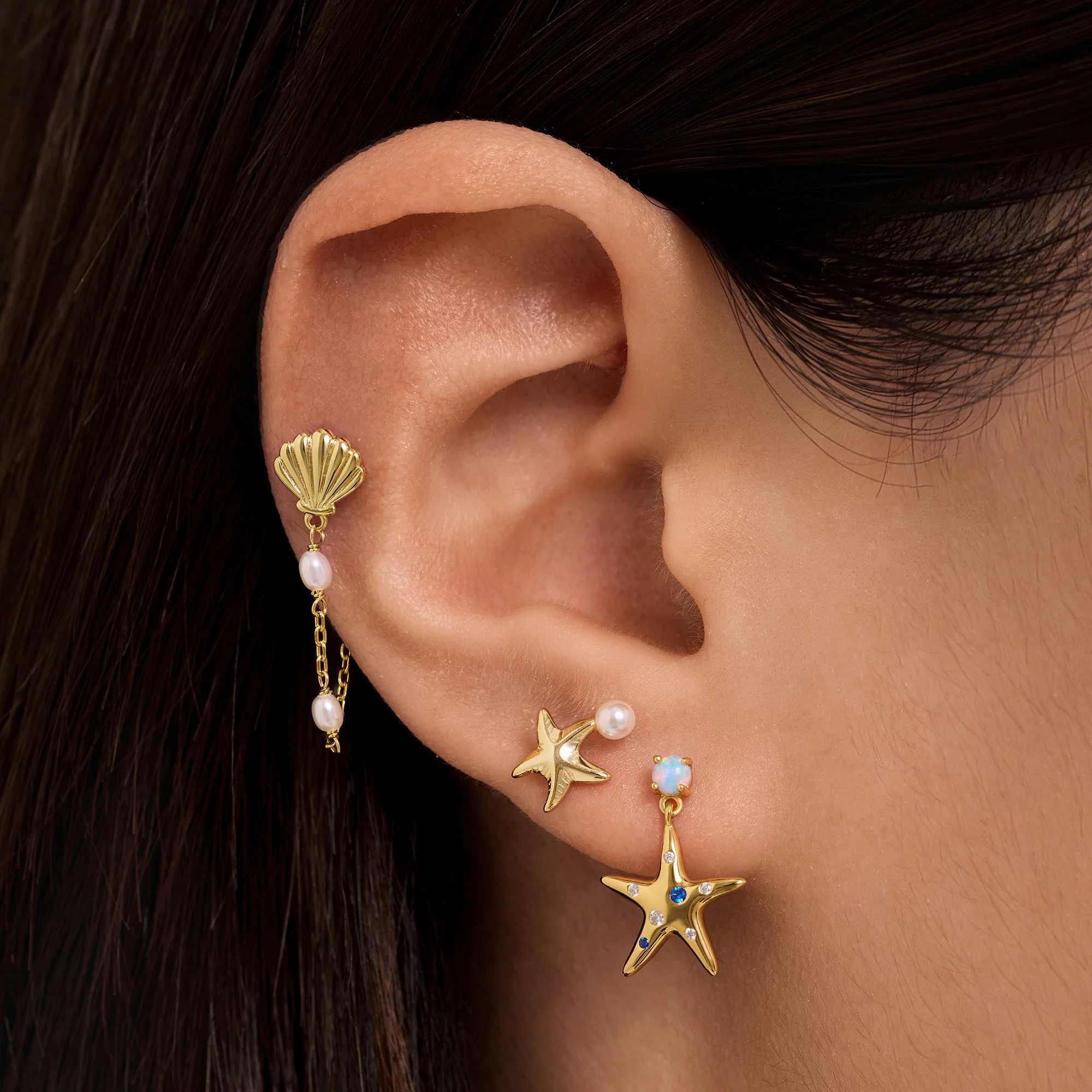 Starfish Drop Studs - Image 2